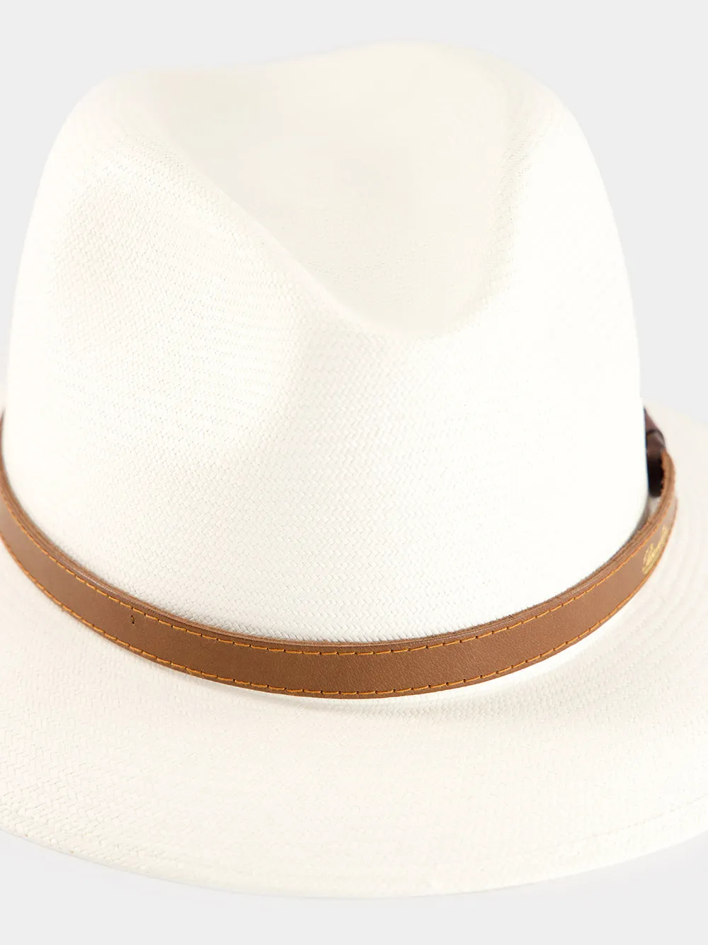 White Country Medium Brim Straw Hat sold by Fashion Clinic product image thumbnail 3