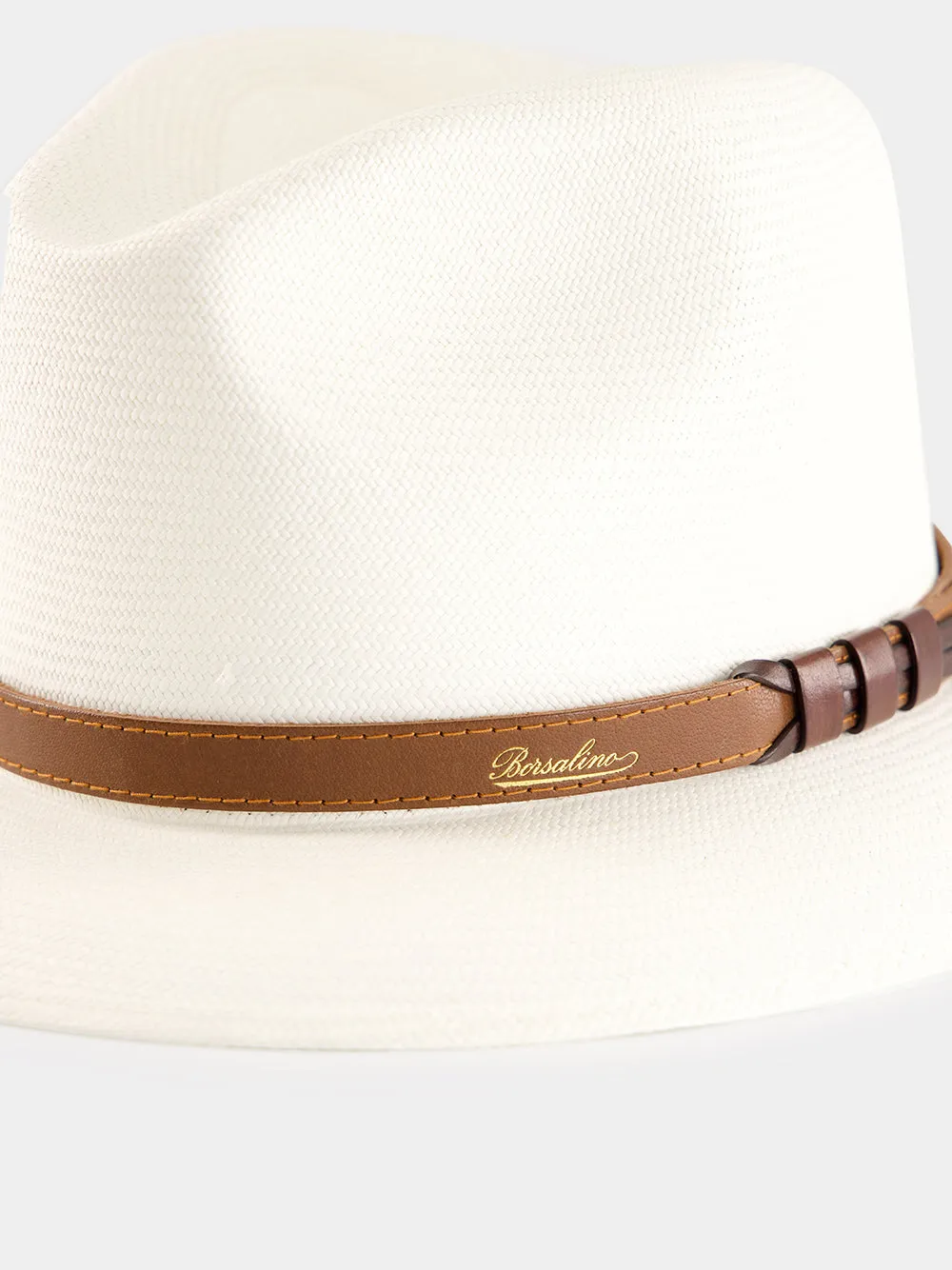 White Country Medium Brim Straw Hat sold by Fashion Clinic product image thumbnail 4