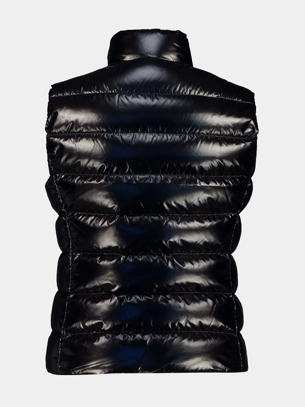 Black Ghany Quilted Down Gilet sold by Fashion Clinic product image thumbnail 4