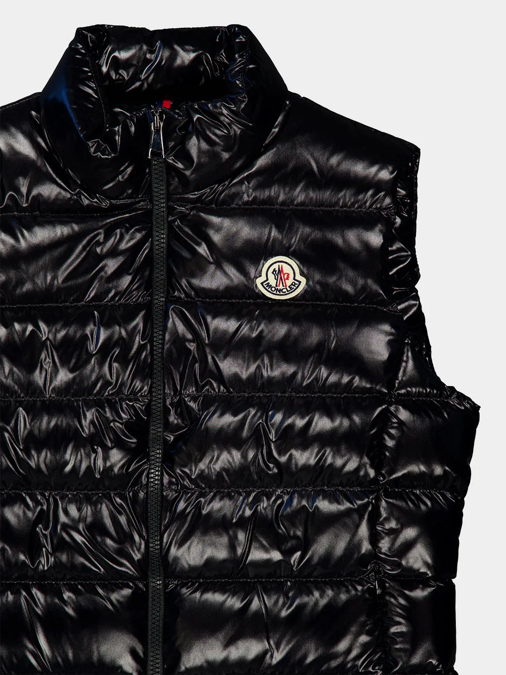 Black Ghany Quilted Down Gilet sold by Fashion Clinic product image thumbnail 5