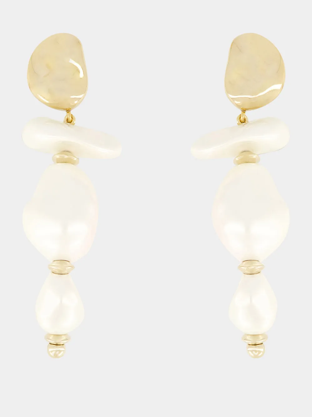 Pearl Fabbie Drop Earrings sold by Fashion Clinic product image thumbnail 2
