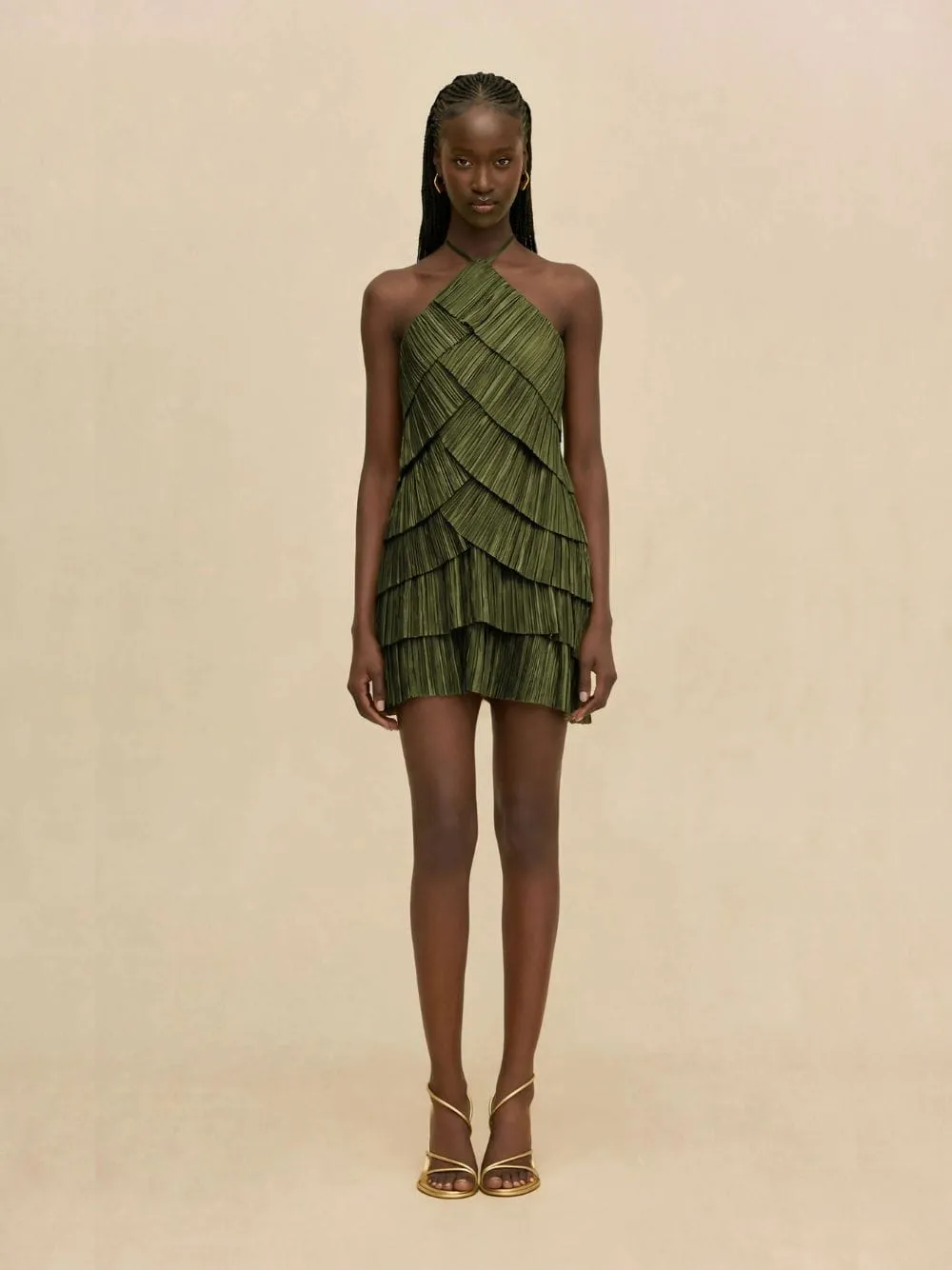 Deep Pasture Arsha Plissé Mini Dress sold by Fashion Clinic product image thumbnail 2