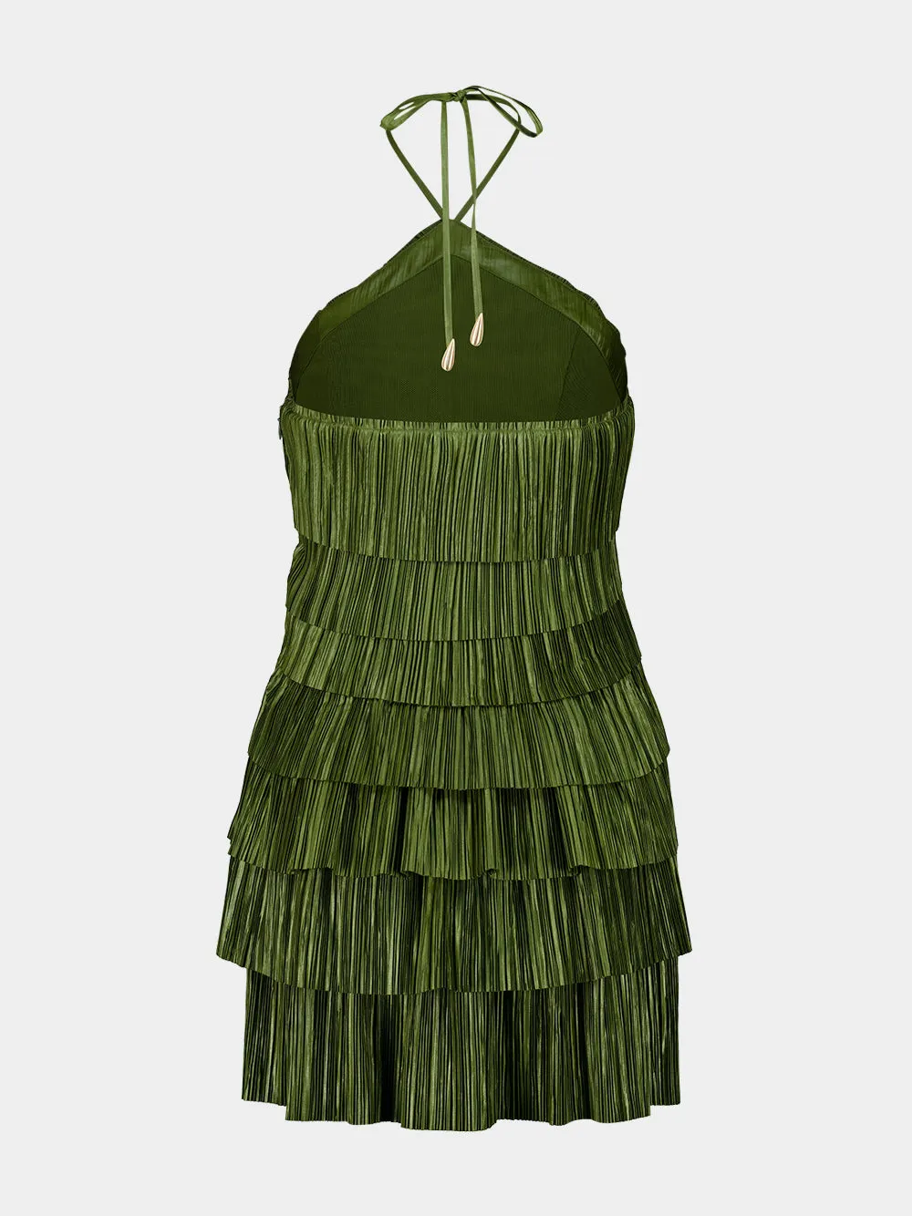 Deep Pasture Arsha Plissé Mini Dress sold by Fashion Clinic product image thumbnail 3