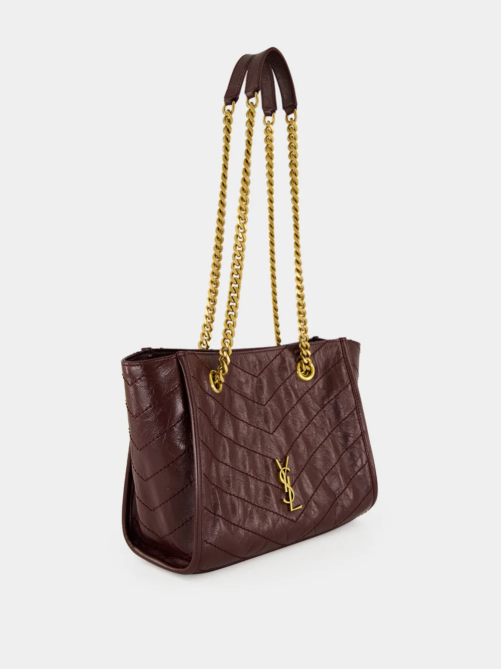 Rouge Cabernet Niki Shopping Vintage Leather Tote Bag sold by Fashion Clinic product image thumbnail 2