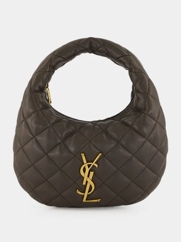 Urban Grey Icarino Quilted Nappa Bag made by Yves Saint Laurent