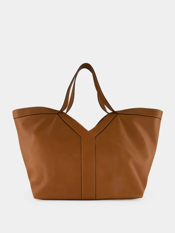 Brick Y Tote in Leather made by Yves Saint Laurent