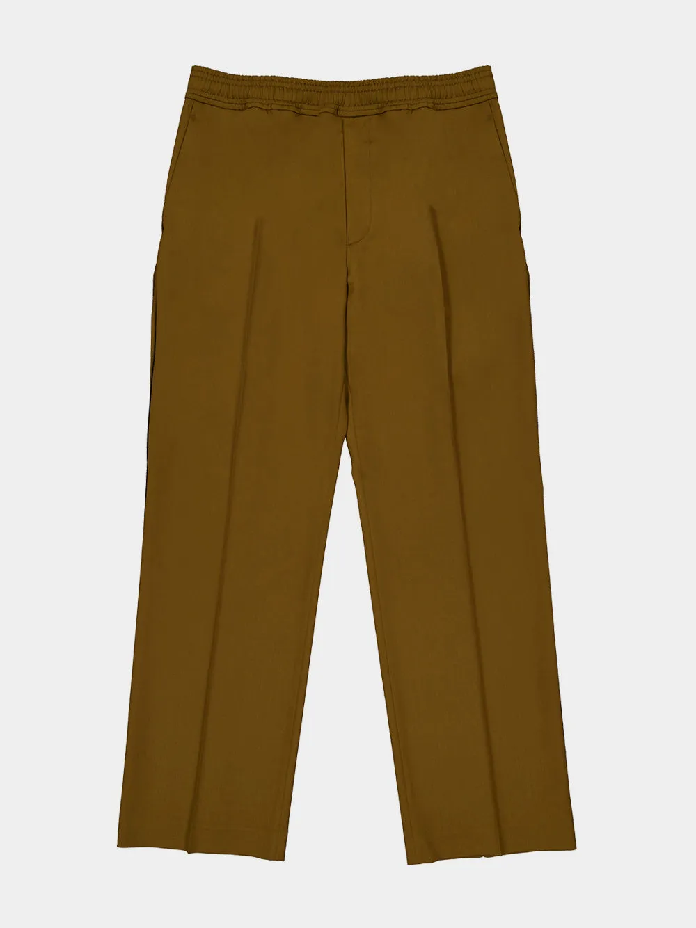 Brown Wool Blend Track Pants sold by Fashion Clinic product image thumbnail 5