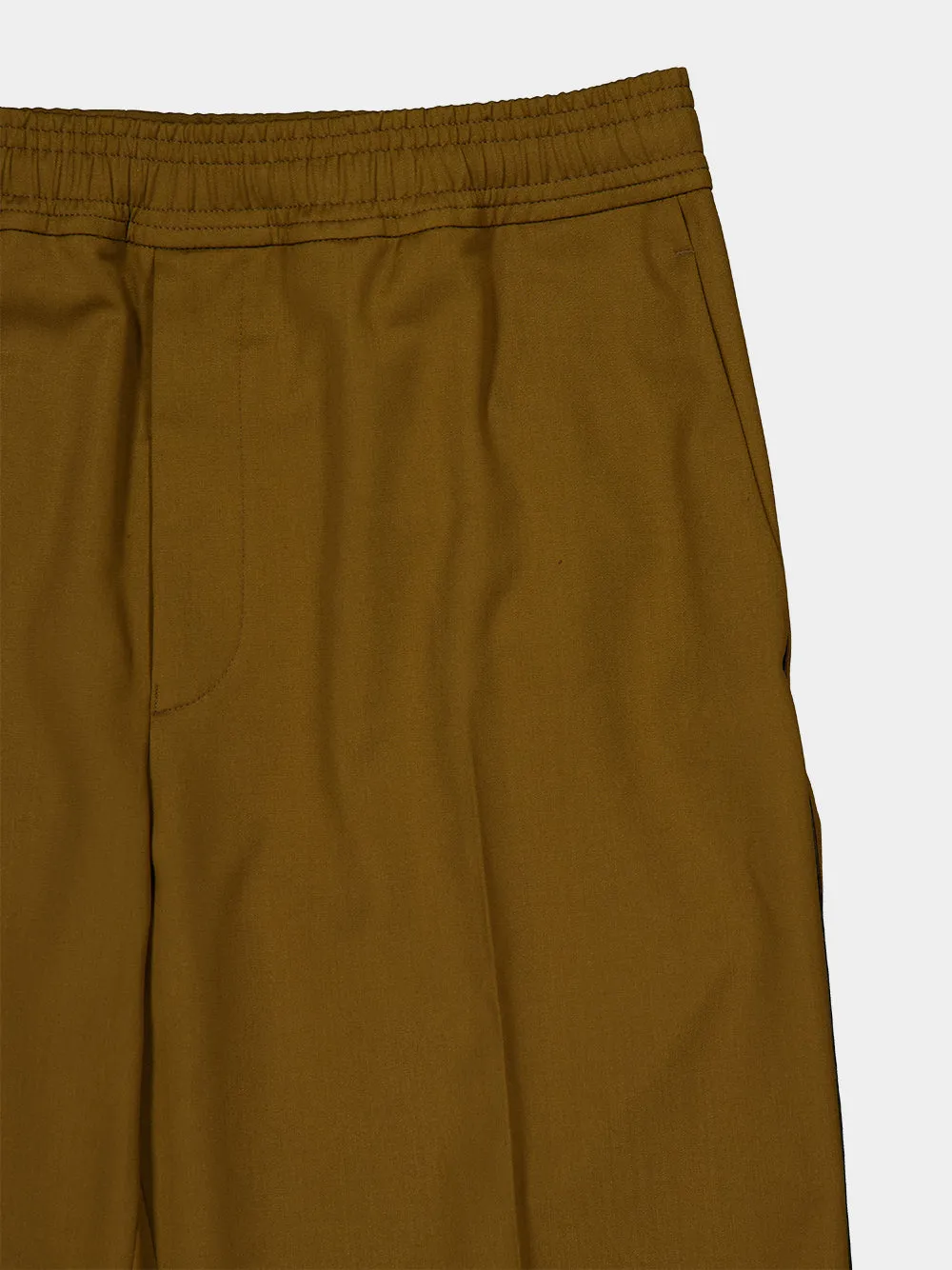 Brown Wool Blend Track Pants sold by Fashion Clinic product image thumbnail 3