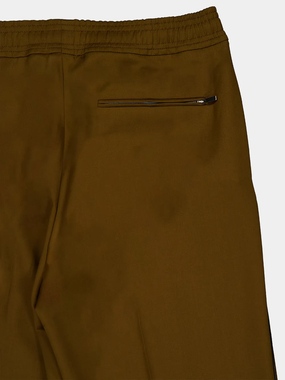 Brown Wool Blend Track Pants sold by Fashion Clinic product image thumbnail 4
