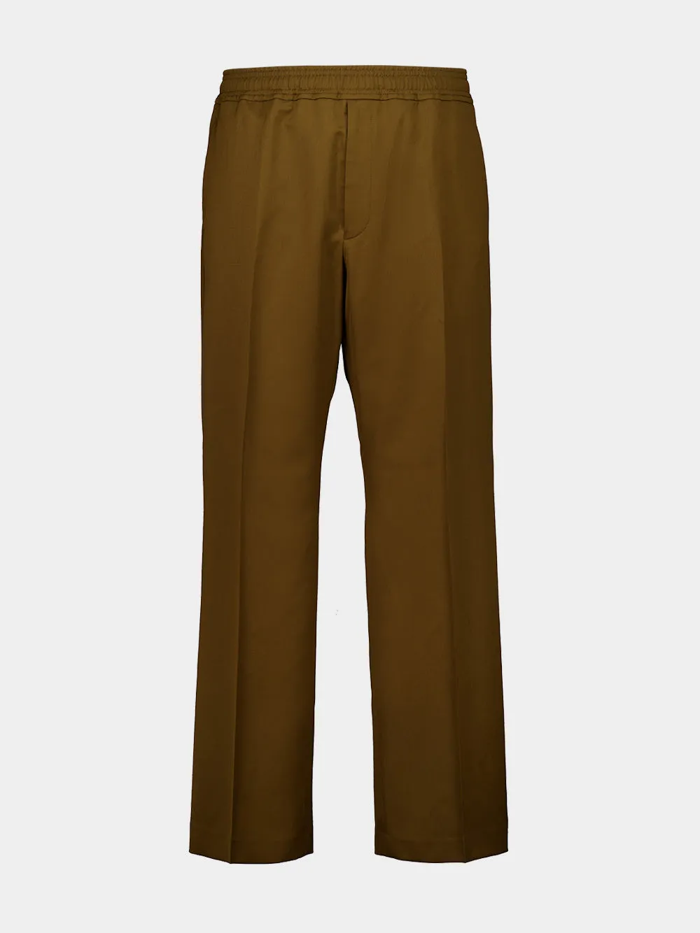Brown Wool Blend Track Pants sold by Fashion Clinic