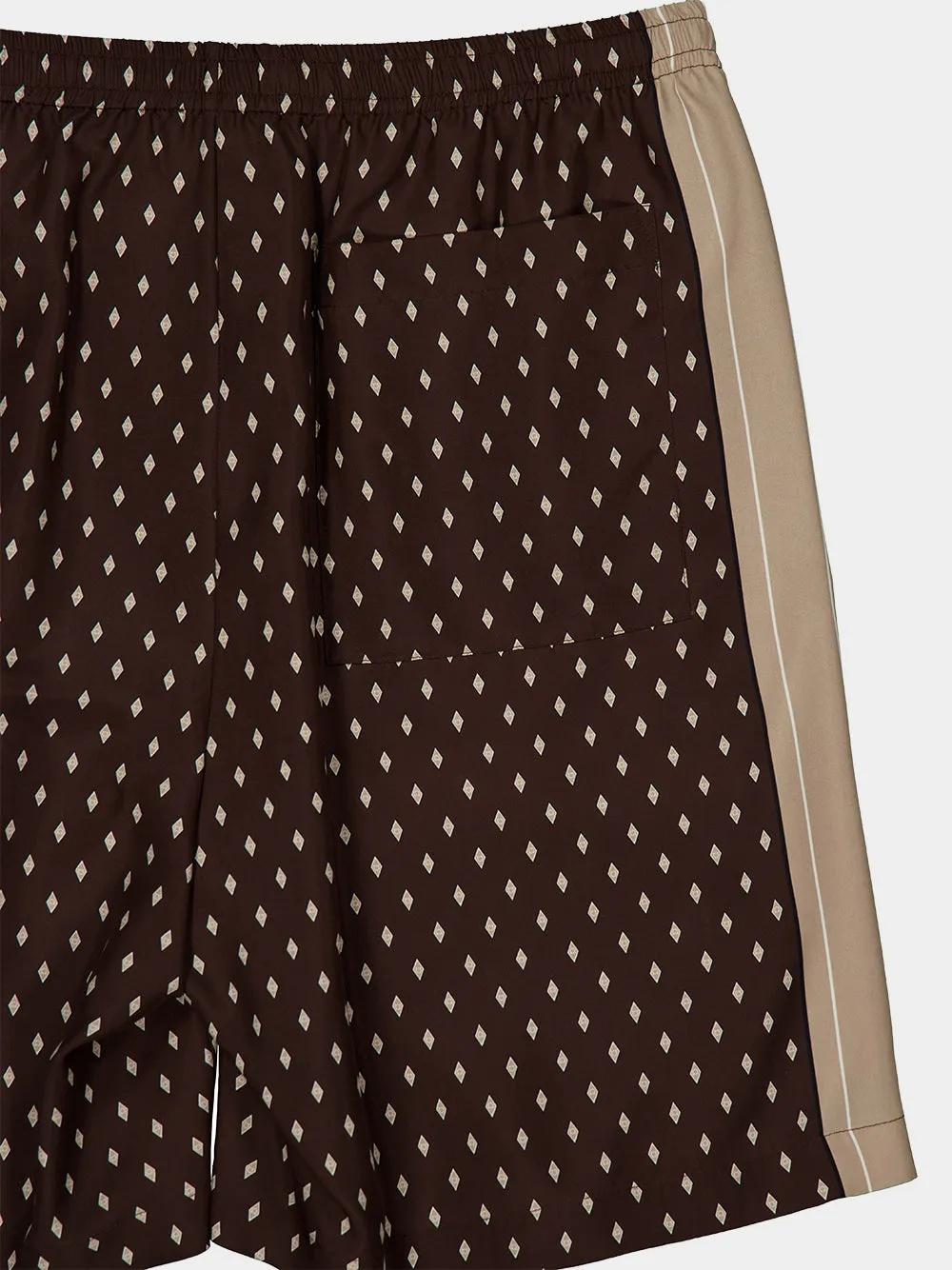 Espresso Silk Bermuda Shorts sold by Fashion Clinic product image thumbnail 4