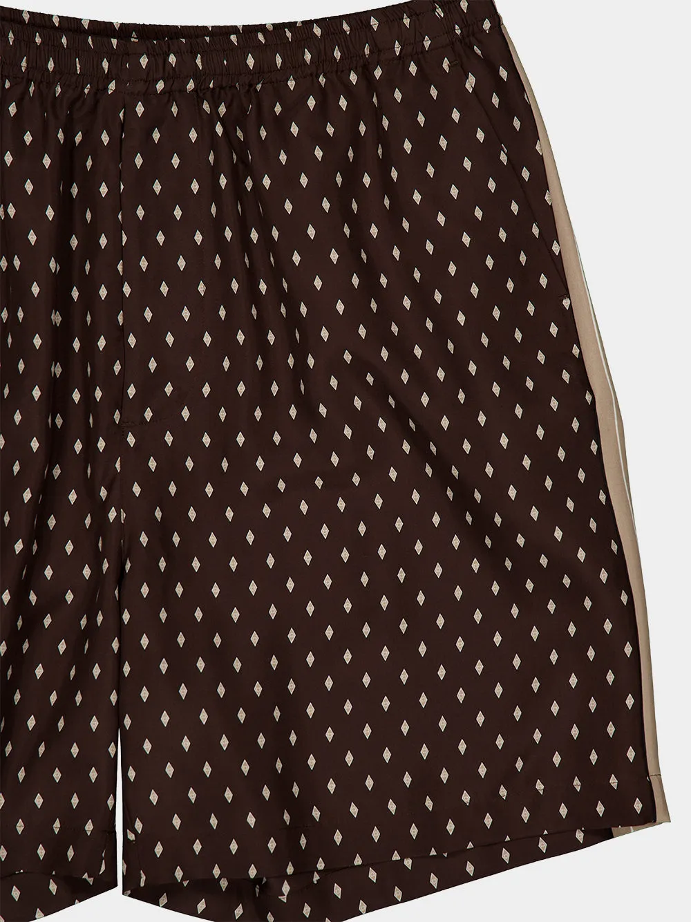 Espresso Silk Bermuda Shorts sold by Fashion Clinic product image thumbnail 3