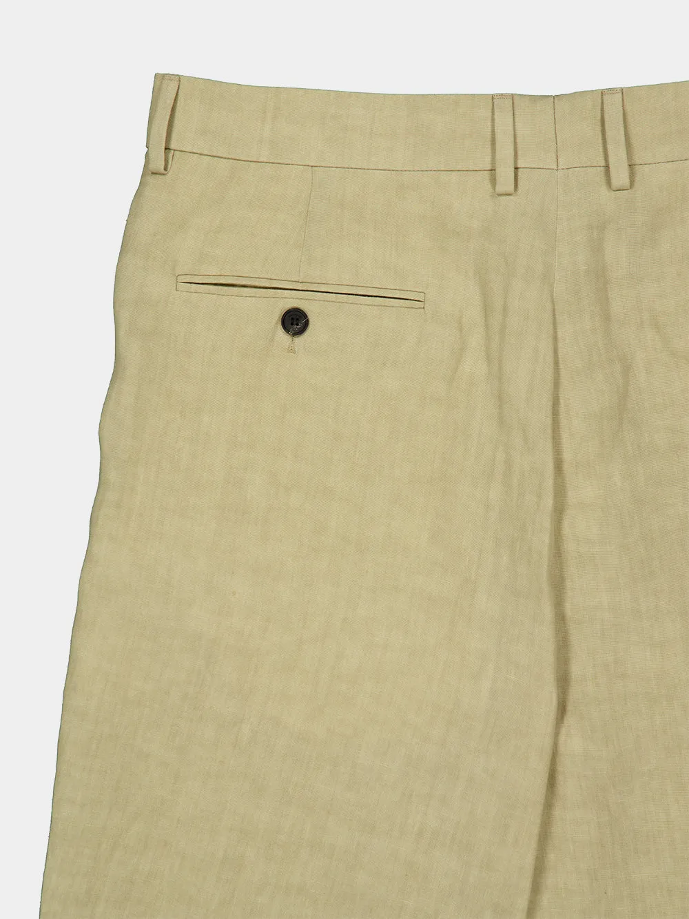 Stone Linen Tailored Bermuda Shorts sold by Fashion Clinic product image thumbnail 4