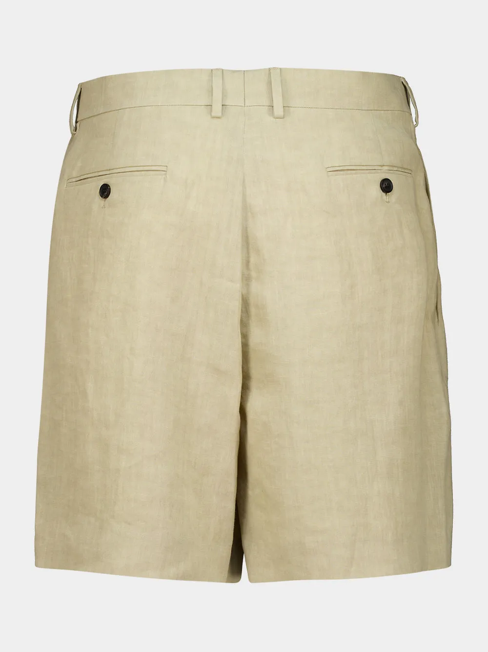 Stone Linen Tailored Bermuda Shorts sold by Fashion Clinic product image thumbnail 2