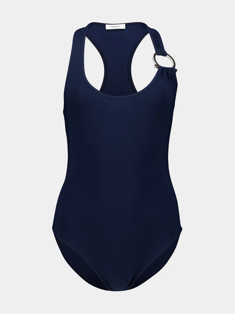 Navy Gancini One-Piece Swimsuit sold by Fashion Clinic product image thumbnail 2