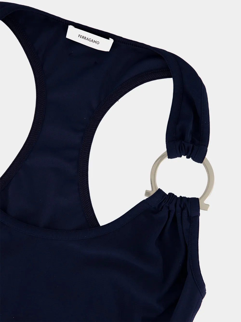 Navy Gancini One-Piece Swimsuit sold by Fashion Clinic product image thumbnail 5