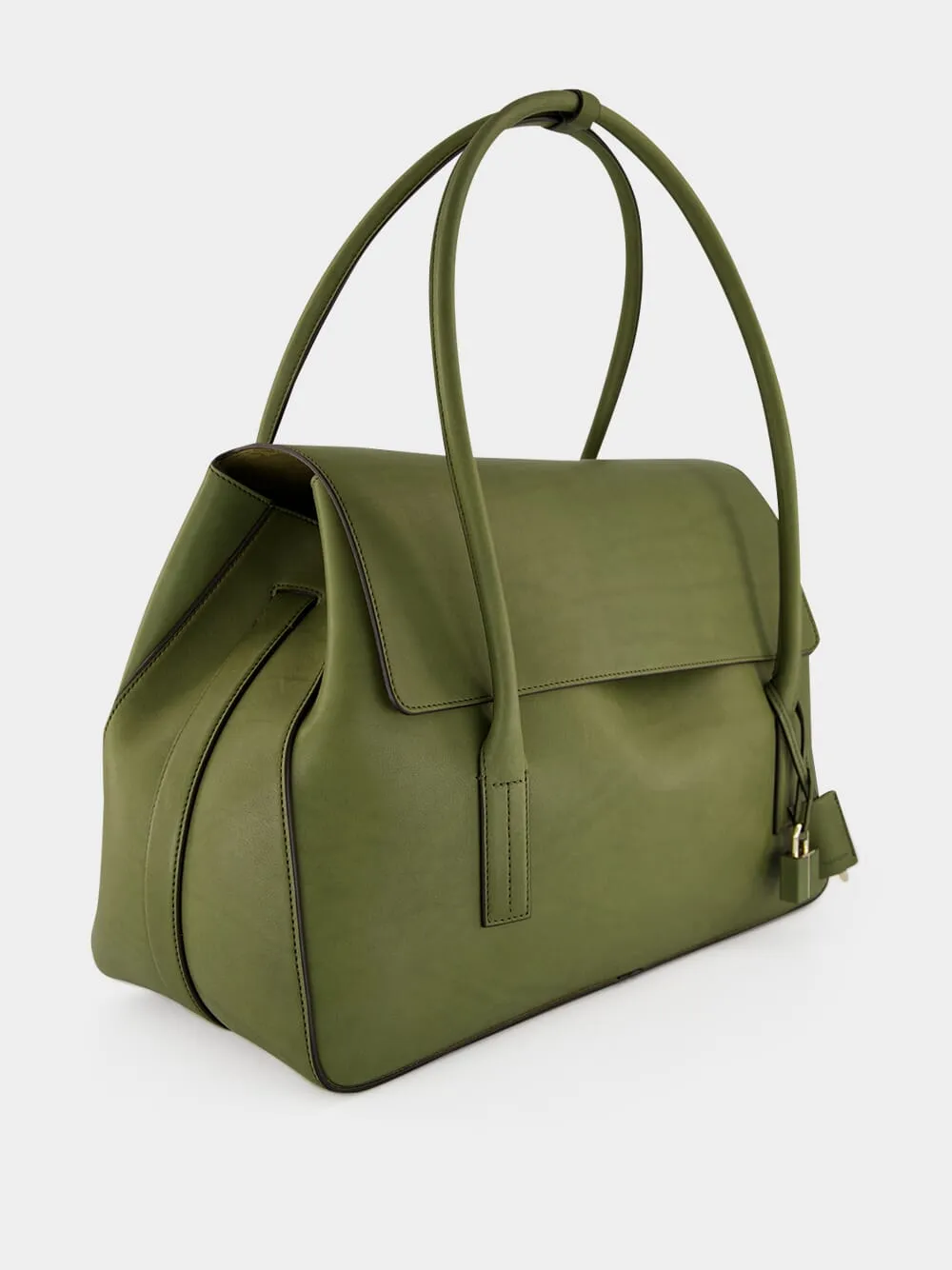 Ivy Green Natural Leather Eclipse Large Shoulder Bag sold by Fashion Clinic product image thumbnail 2