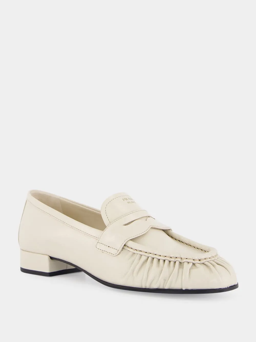 Ivory Leather Loafers sold by Fashion Clinic product image thumbnail 2