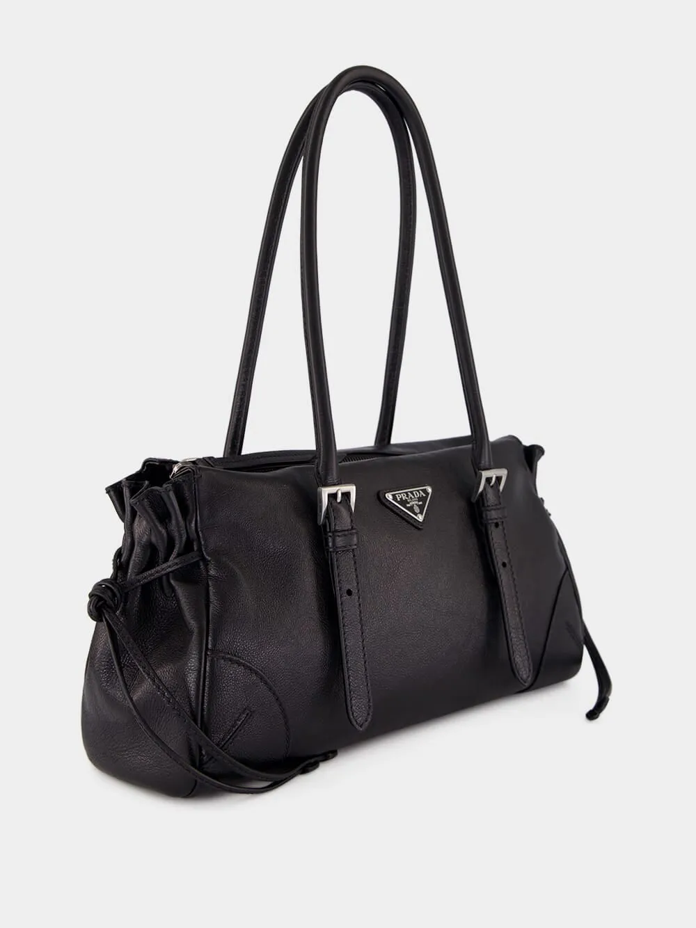 Black Bonnie Medium Leather Tote sold by Fashion Clinic product image thumbnail 5