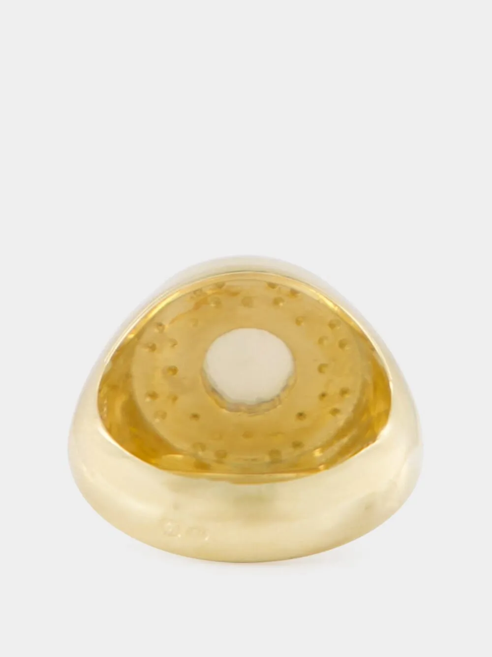 Ibiza Golden Pinky Ring with WMOP in 18K Gold sold by Fashion Clinic product image thumbnail 2