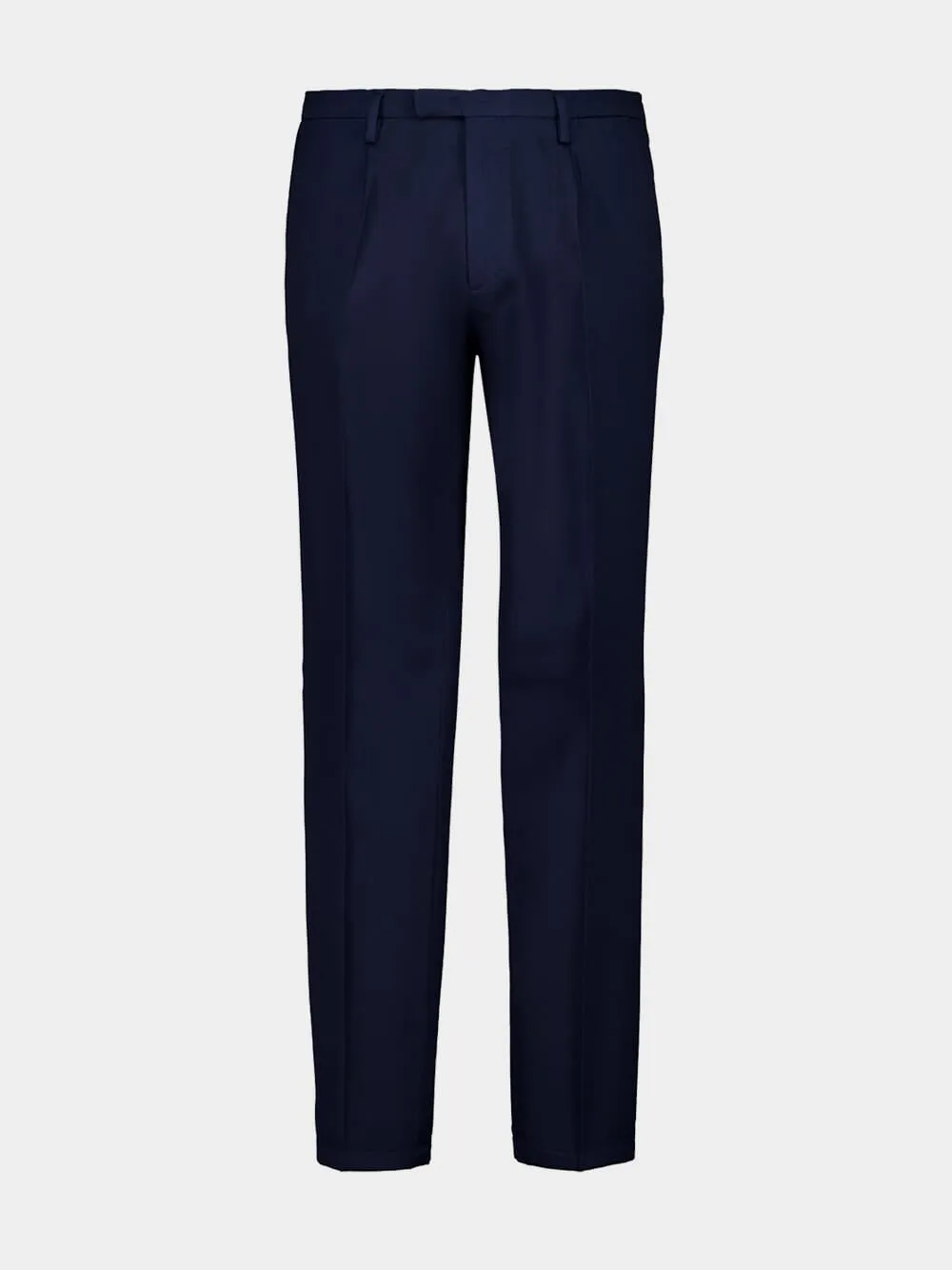 Navy Blue Virgin Wool 2-Button Suit sold by Fashion Clinic product image thumbnail 5
