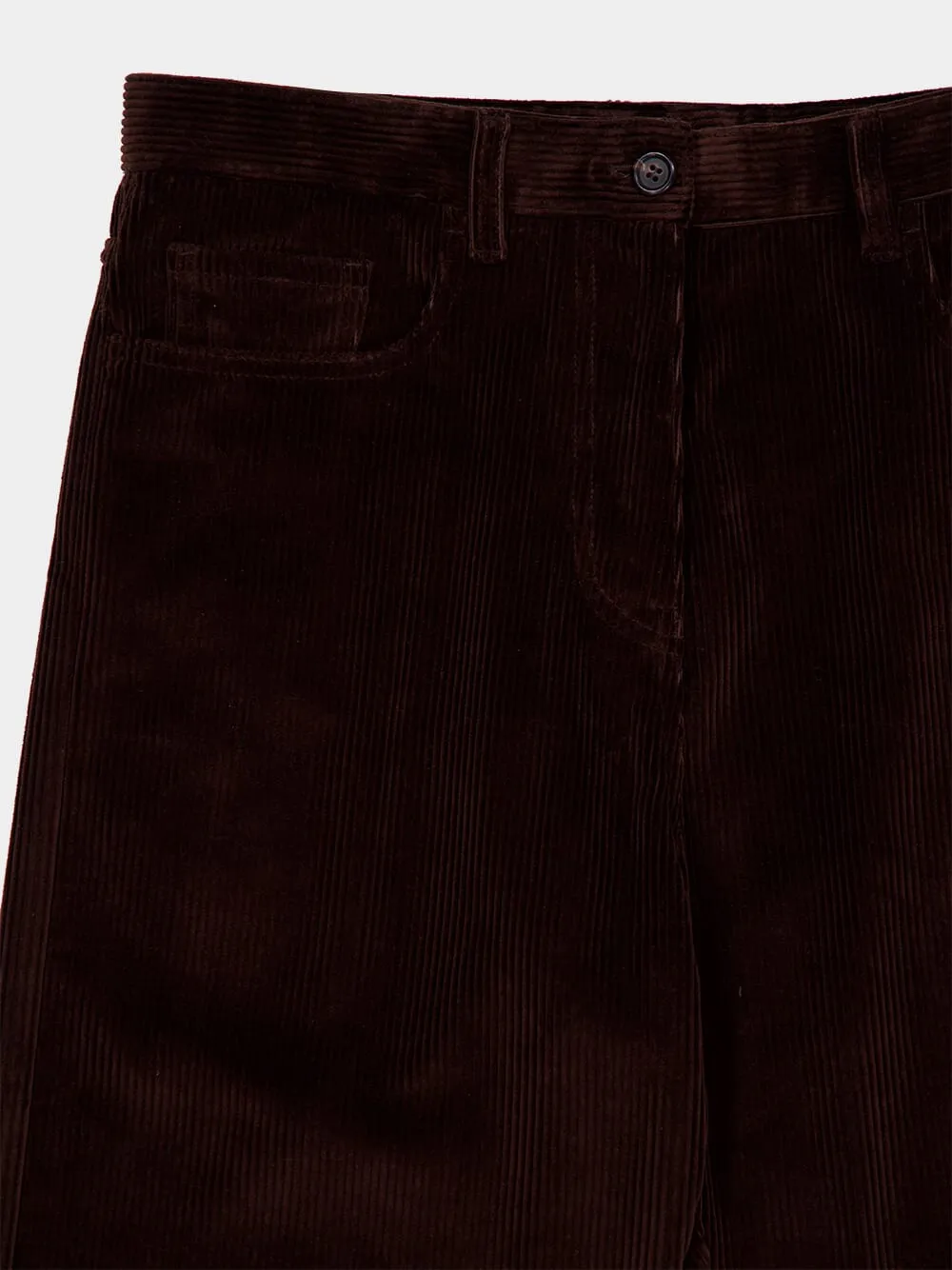 Cocoa Brown Corduroy Pants sold by Fashion Clinic product image thumbnail 5