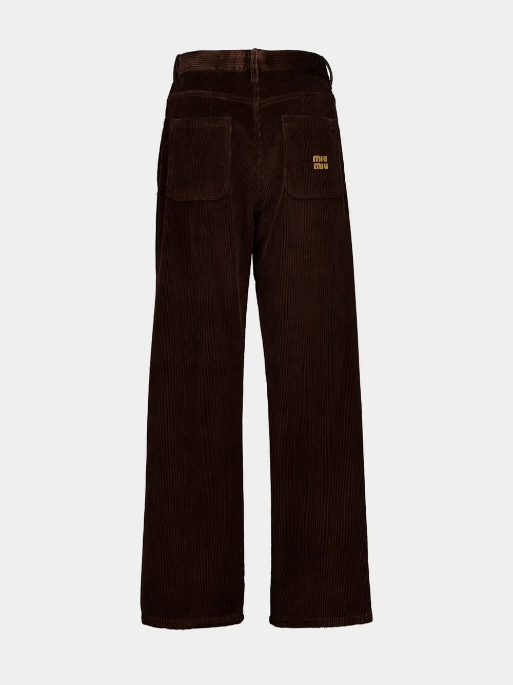 Cocoa Brown Corduroy Pants sold by Fashion Clinic product image thumbnail 3