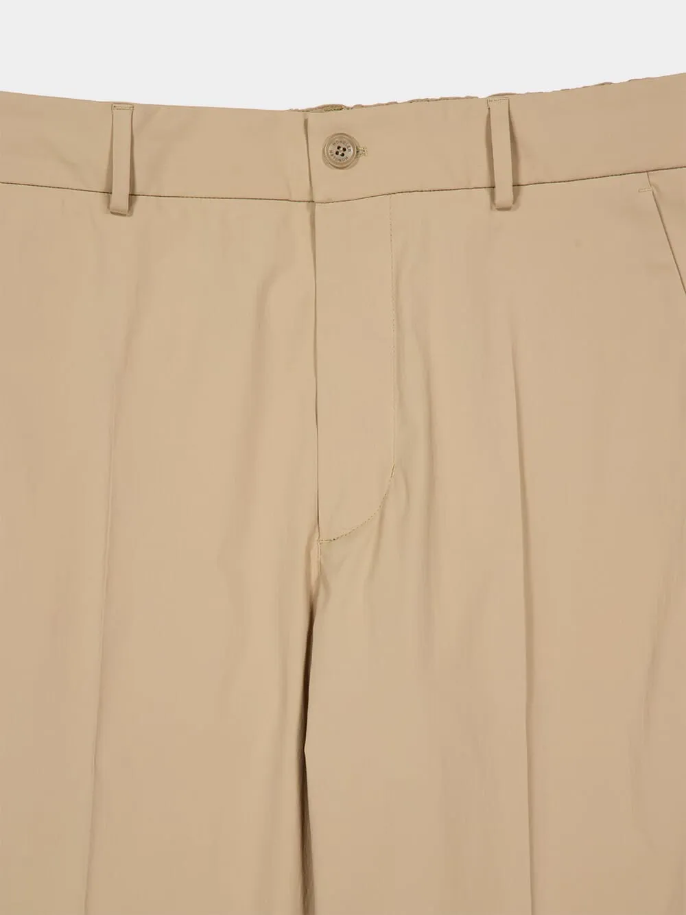 Beige Straight-Fit Trousers sold by Fashion Clinic product image thumbnail 4