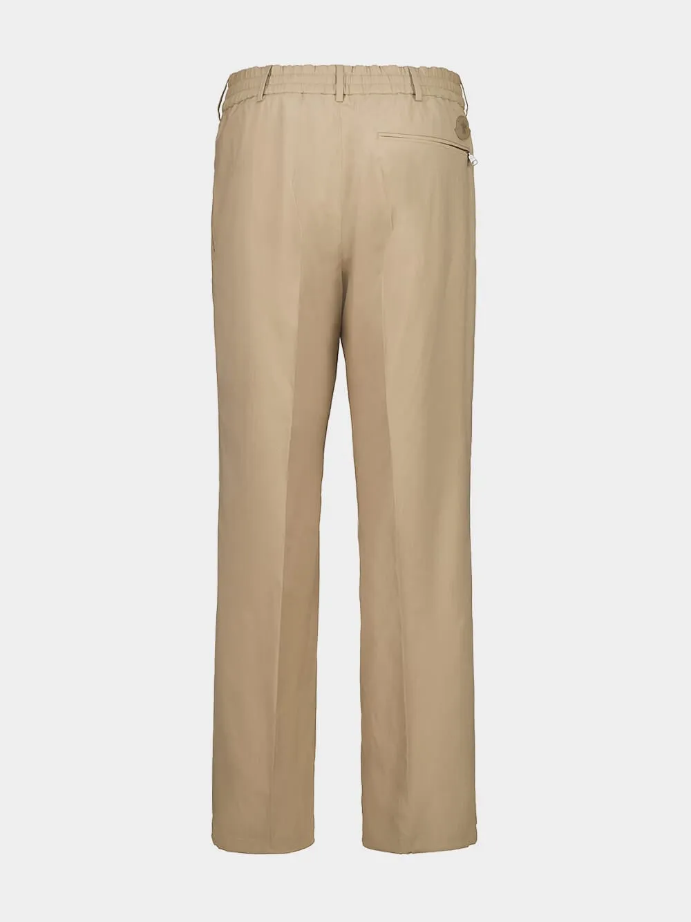 Beige Straight-Fit Trousers sold by Fashion Clinic product image thumbnail 2