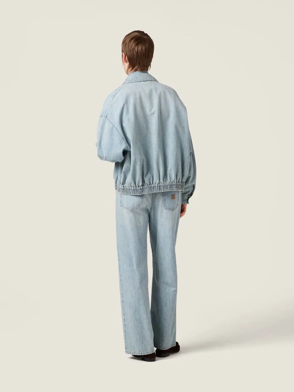 Light Blue Chambray High-Rise Jeans sold by Fashion Clinic product image thumbnail 4