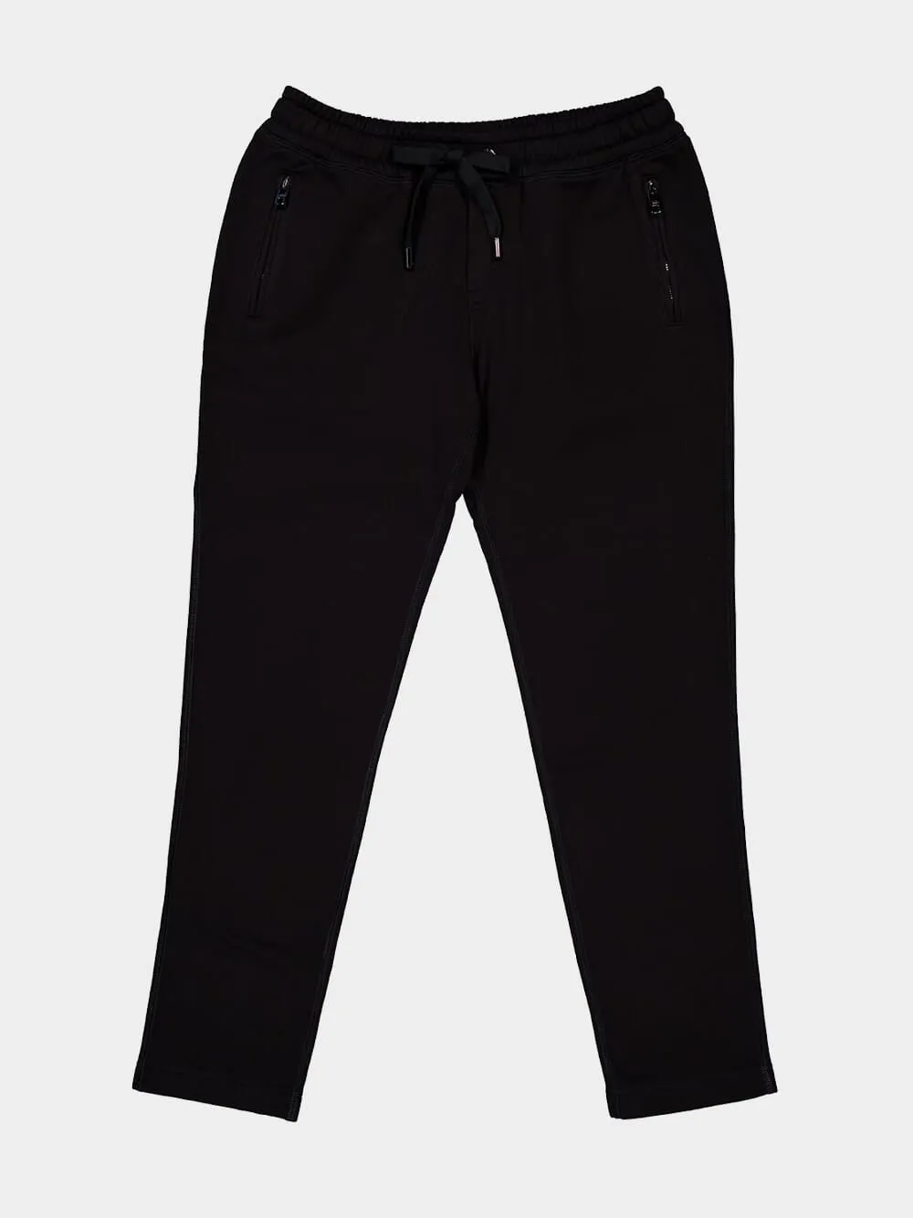 Black Cotton Drawstring Trousers sold by Fashion Clinic product image thumbnail 5