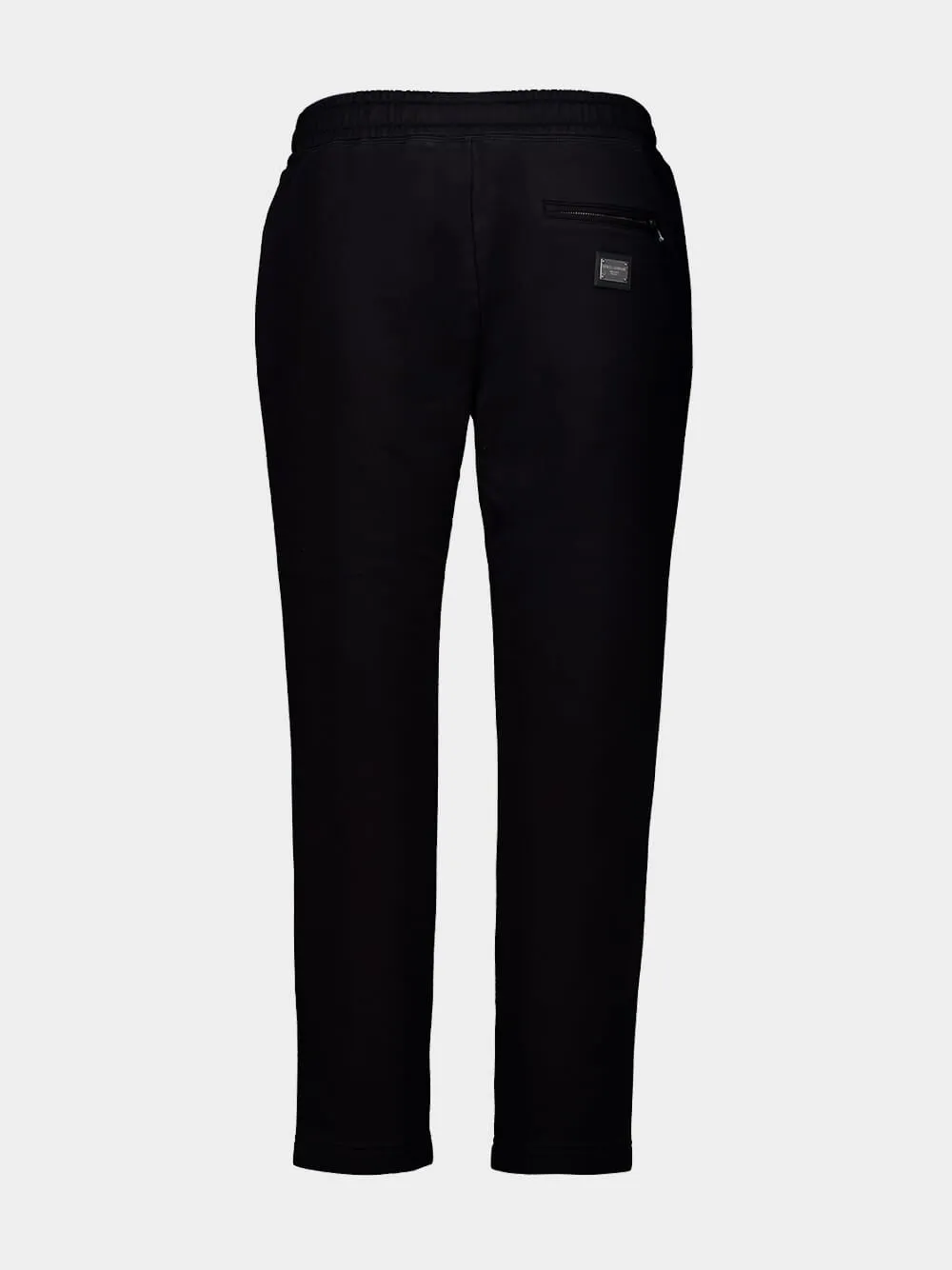 Black Cotton Drawstring Trousers sold by Fashion Clinic product image thumbnail 2