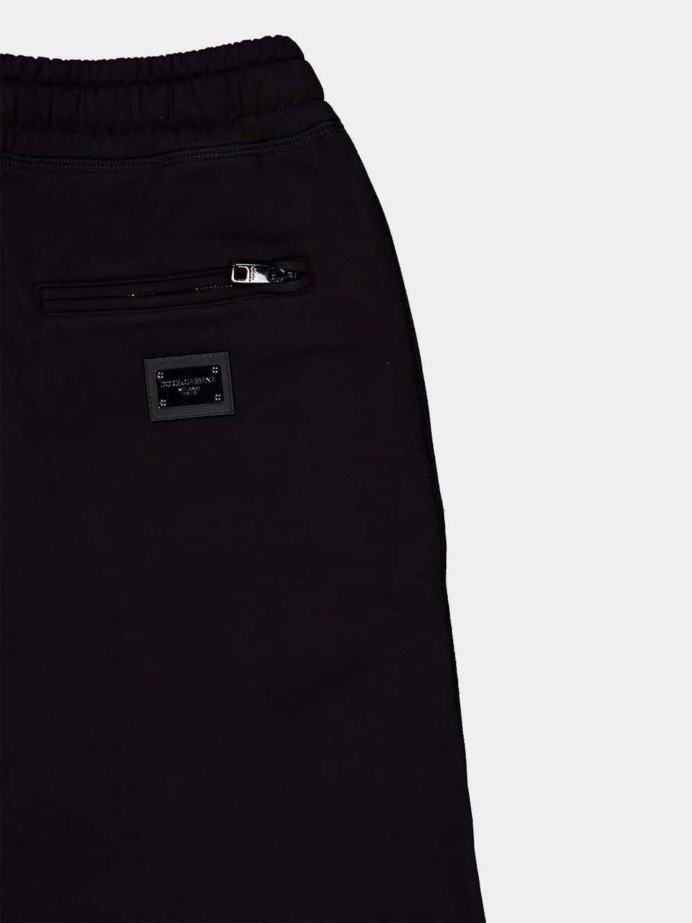 Black Cotton Drawstring Trousers sold by Fashion Clinic product image thumbnail 3