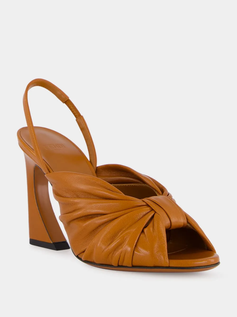 Tan Arco Nappa Slingback Heels sold by Fashion Clinic product image thumbnail 2