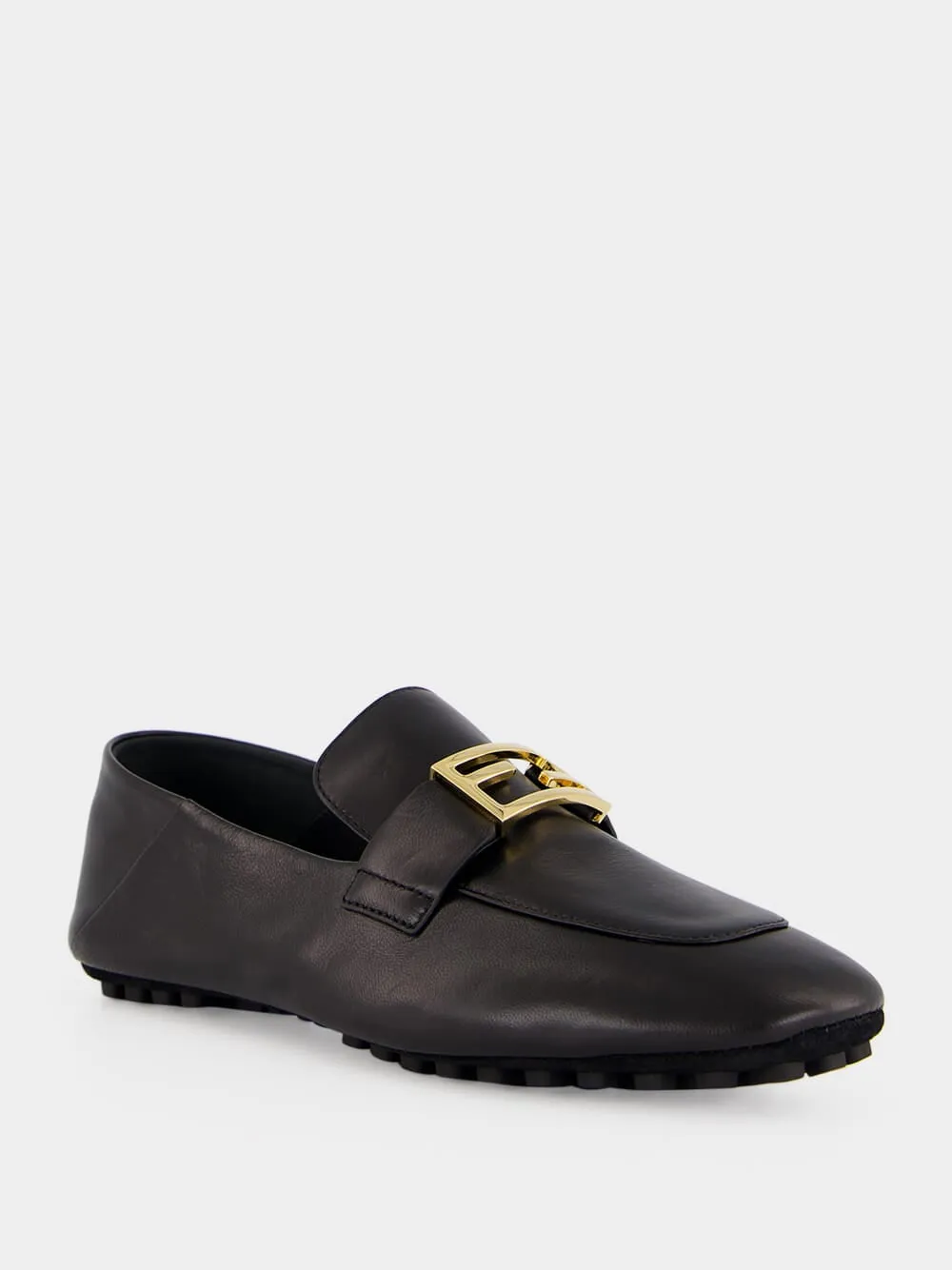 Black Baguette Leather Loafers sold by Fashion Clinic product image thumbnail 2