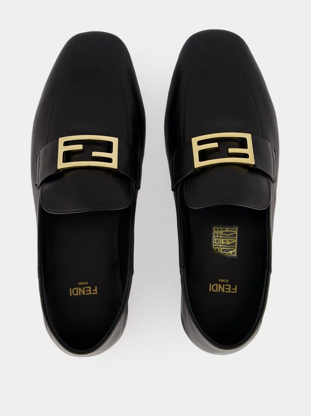 Black Baguette Leather Loafers sold by Fashion Clinic product image thumbnail 4