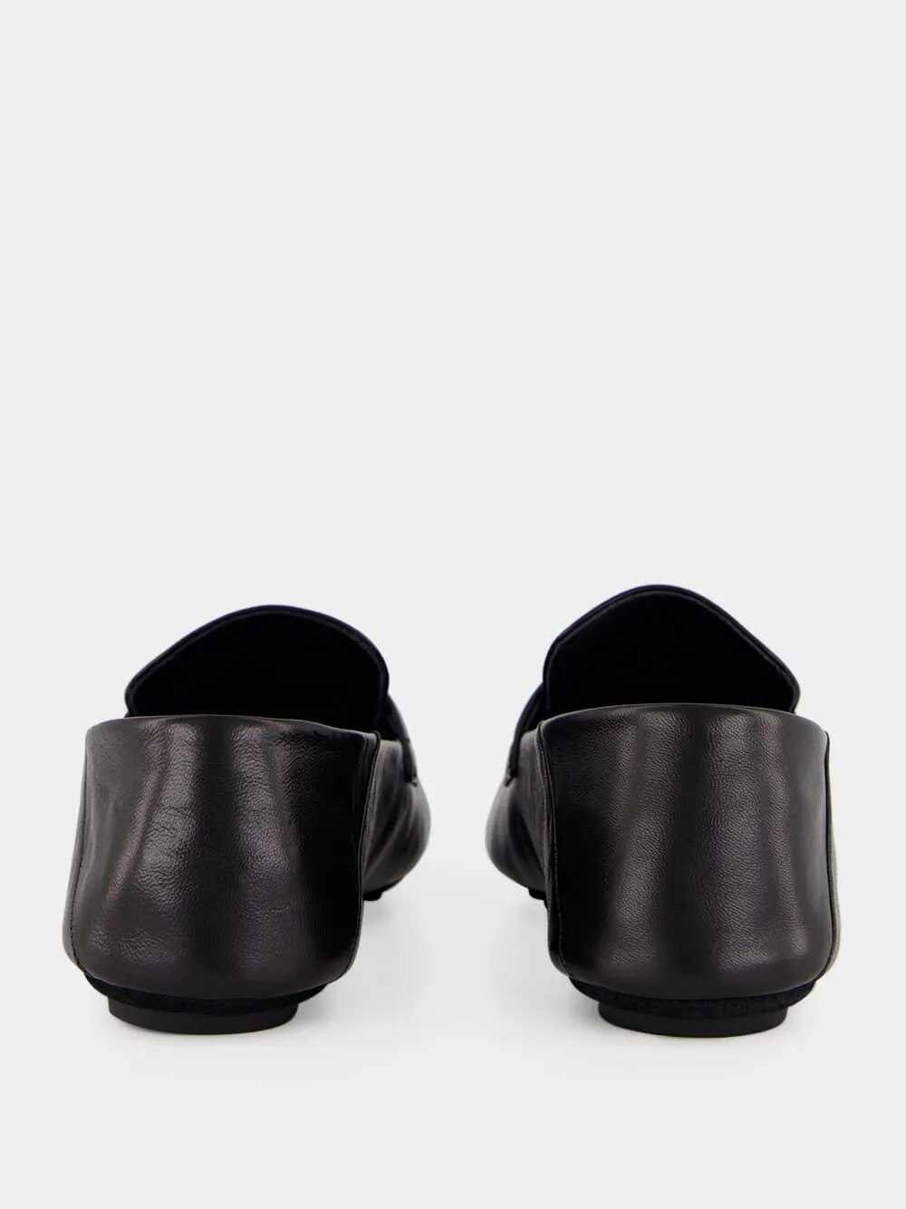 Black Baguette Leather Loafers sold by Fashion Clinic product image thumbnail 5