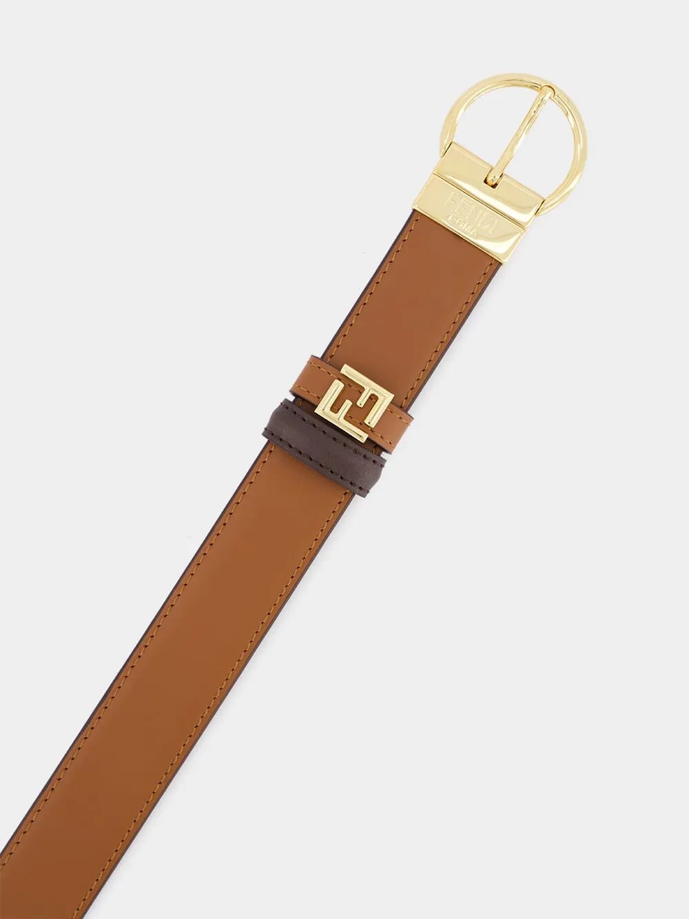 Sellier and Chocolate Reversible Belt sold by Fashion Clinic product image thumbnail 3