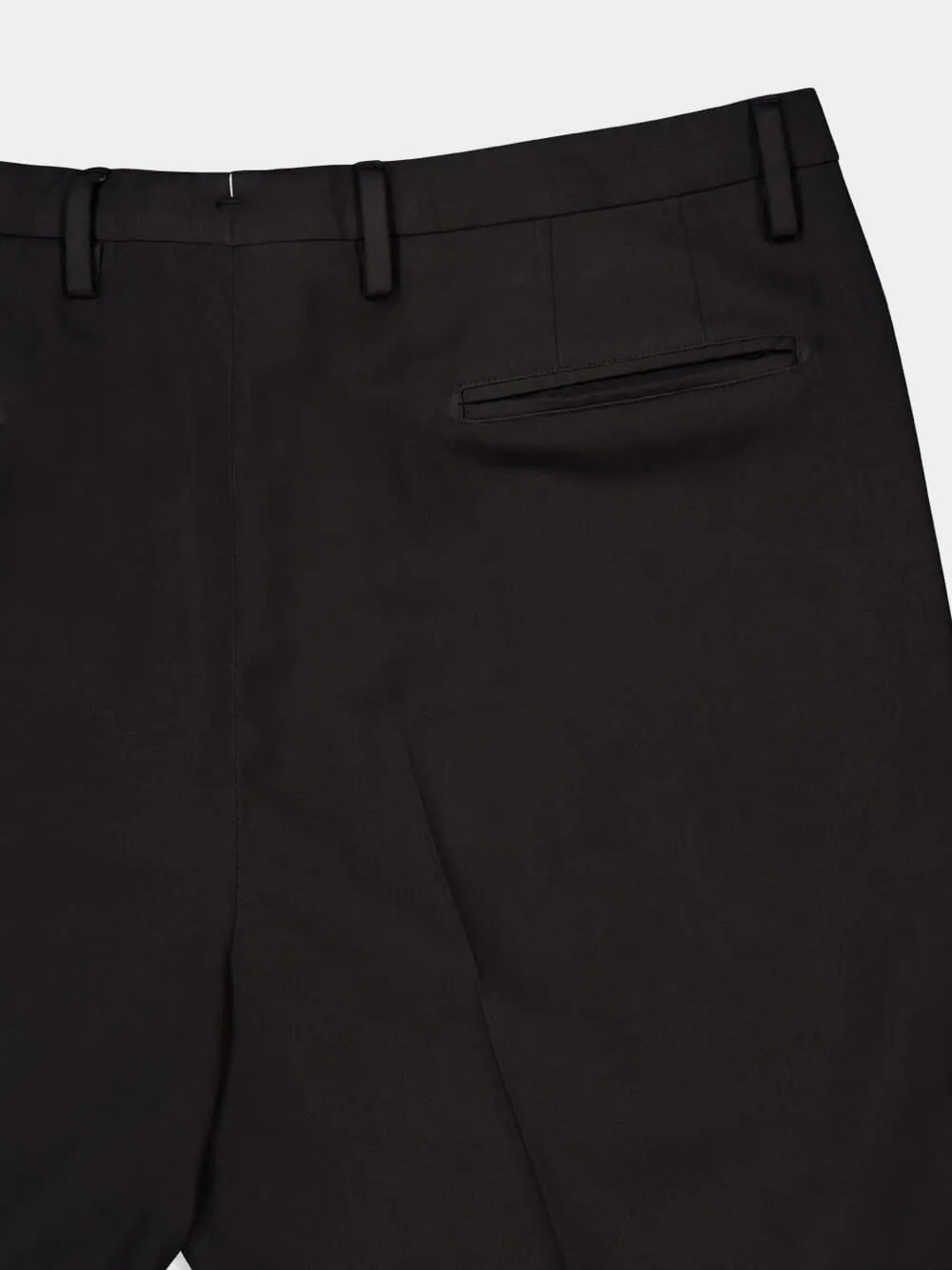 Dark Grey Virgin Wool 2-Pleat Trousers sold by Fashion Clinic product image thumbnail 5