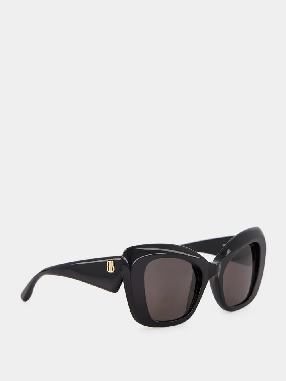 Black Diva Butterfly Acetate Sunglasses sold by Fashion Clinic product image thumbnail 3