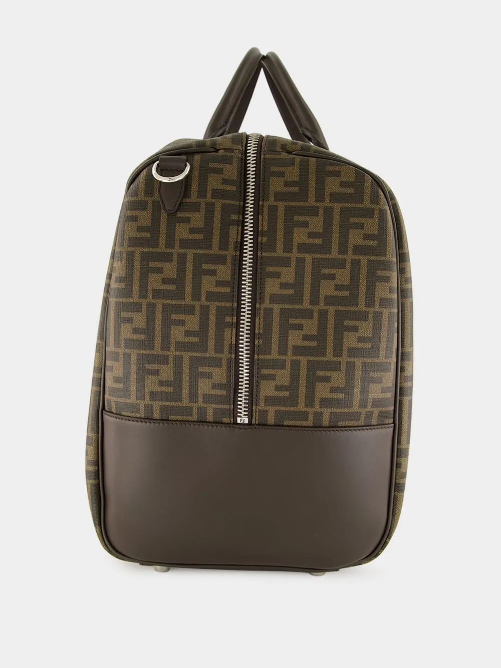 Brown FF Large Duffle Travel Bag sold by Fashion Clinic product image thumbnail 4