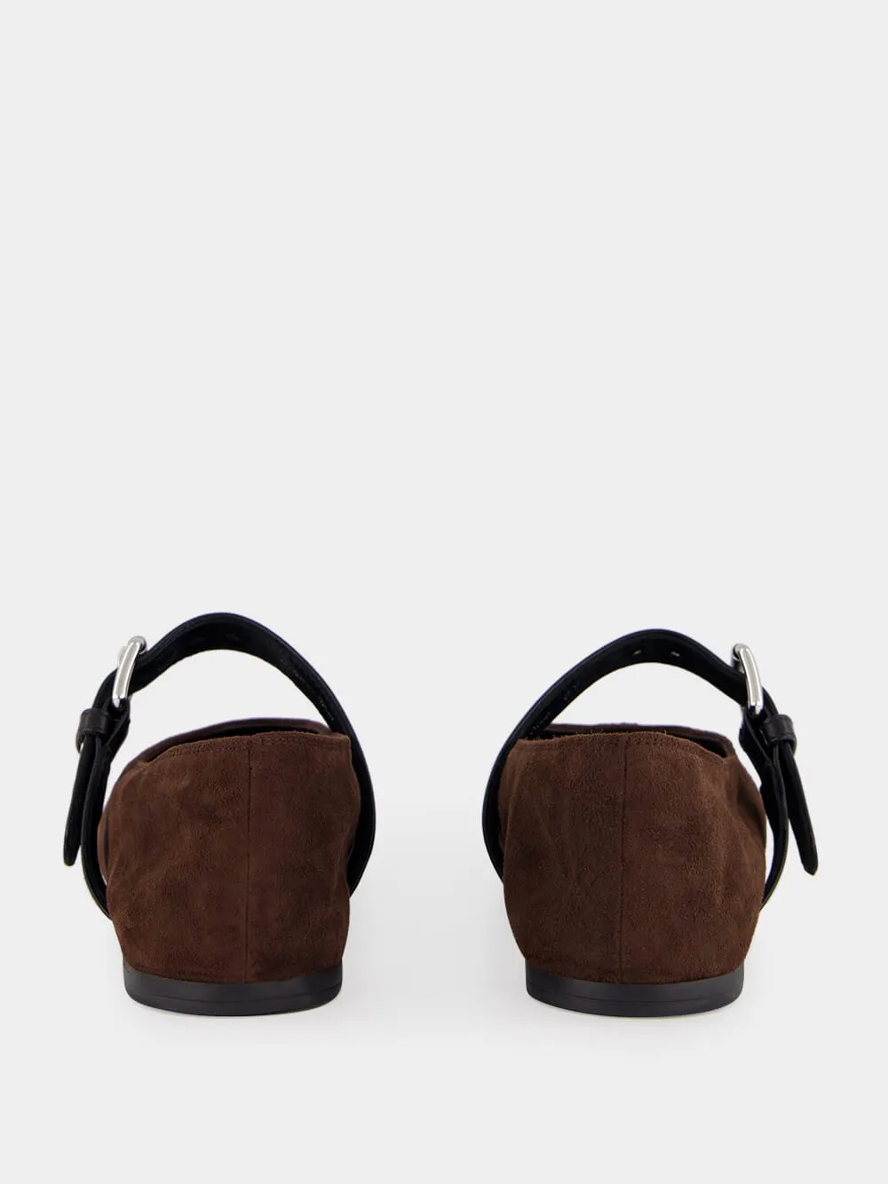 Dark Brown Suede Ballerinas sold by Fashion Clinic product image thumbnail 5