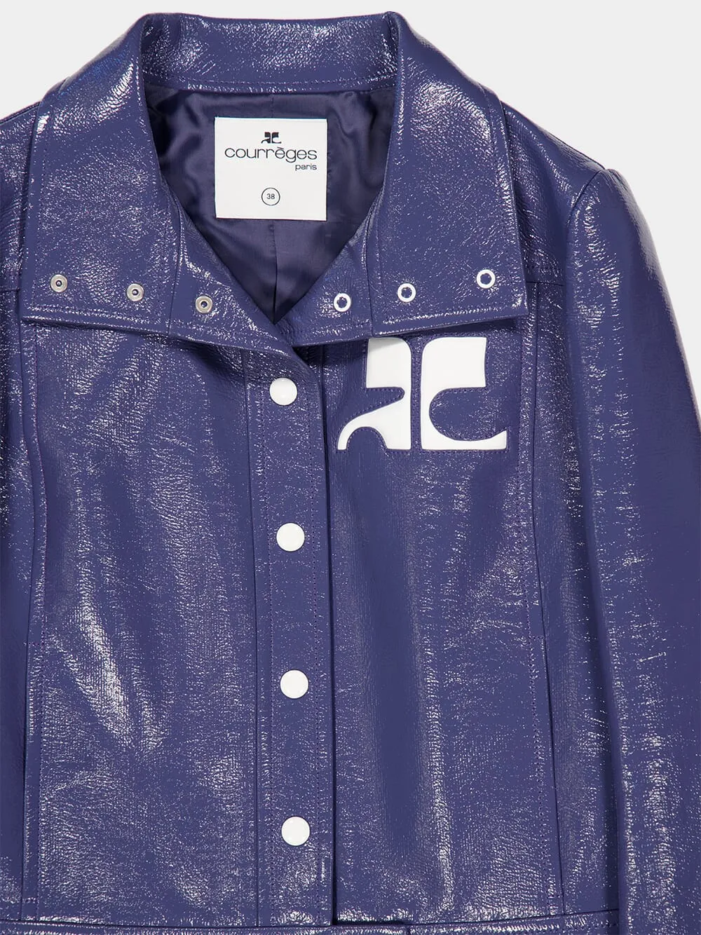 Dusk Blue Reedition Vinyl Jacket sold by Fashion Clinic product image thumbnail 3