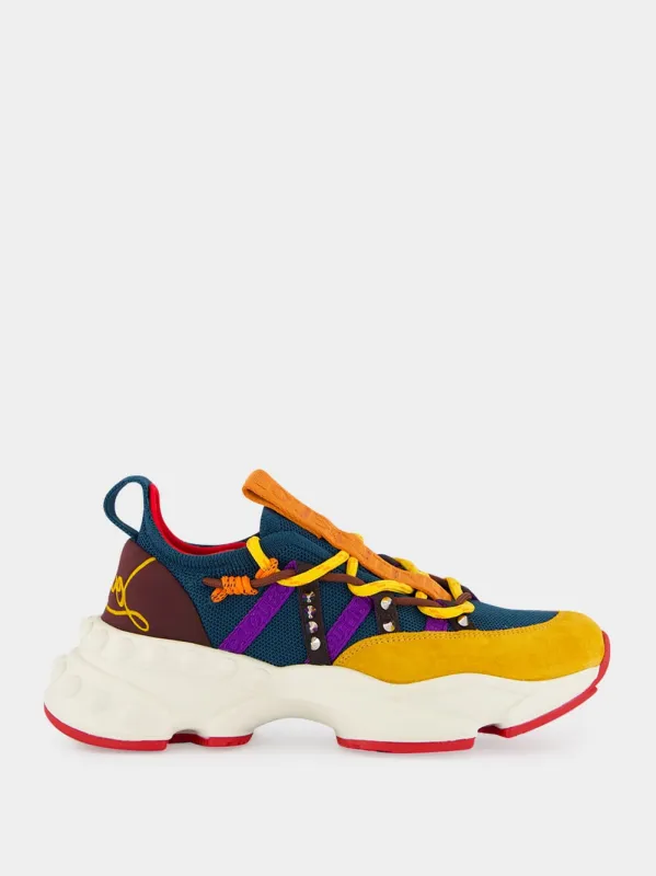 Multicolour Trailnrun Low-Top Leather Sneakers made by Christian Louboutin