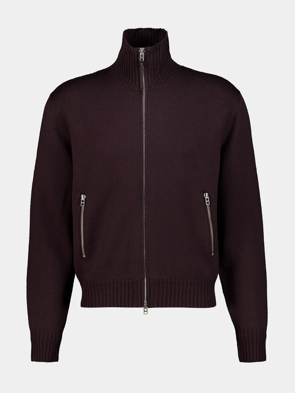 Chocolate Torte Full Zip Merino Wool Jacket sold by Fashion Clinic product image thumbnail 2