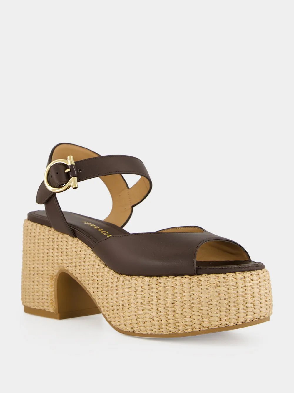 Brown Cork Platform Sandals sold by Fashion Clinic product image thumbnail 2