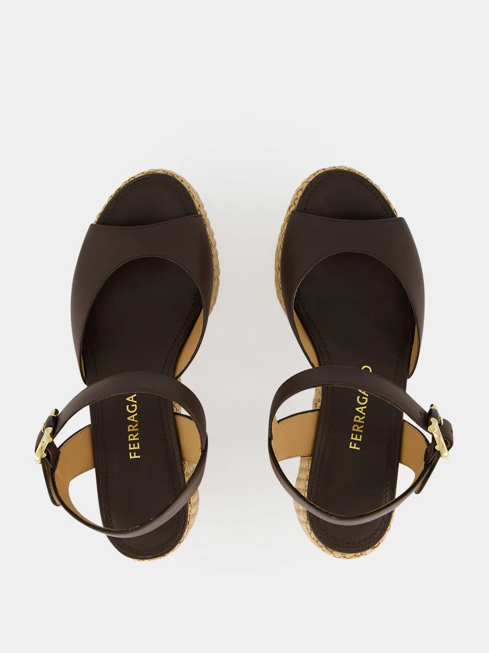 Brown Cork Platform Sandals sold by Fashion Clinic product image thumbnail 4