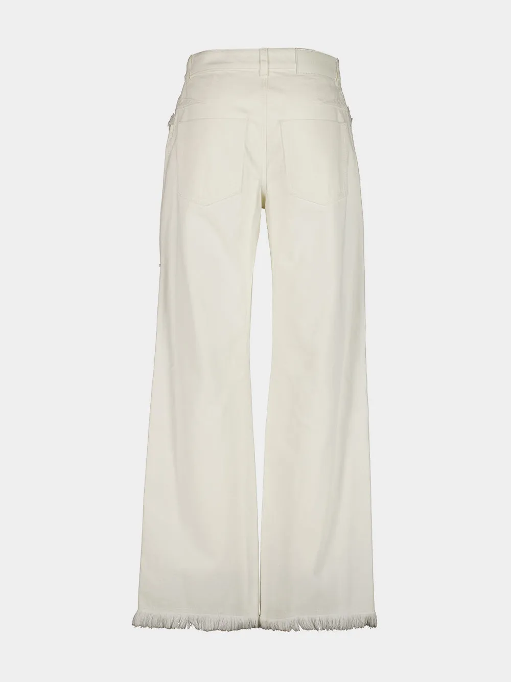 Mascarpone Frayed Straight-Leg Jeans sold by Fashion Clinic product image thumbnail 4