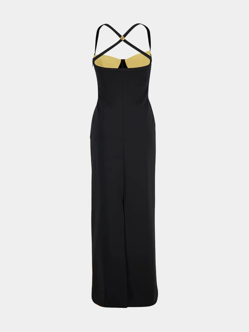 Black Strappy Back Jersey Maxi Dress sold by Fashion Clinic product image thumbnail 2
