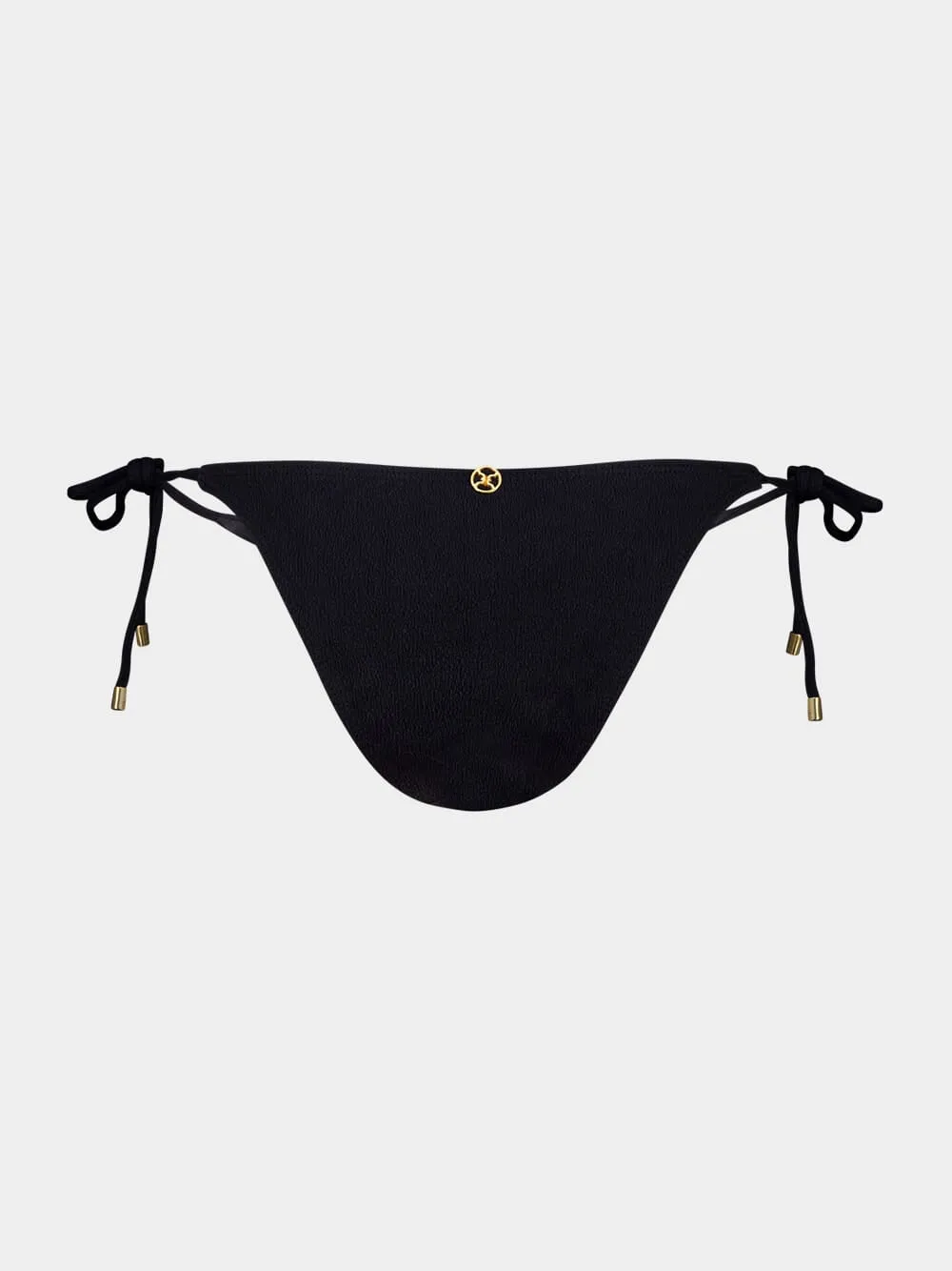 Black Firenze Tie Side Bikini Bottom sold by Fashion Clinic product image thumbnail 4